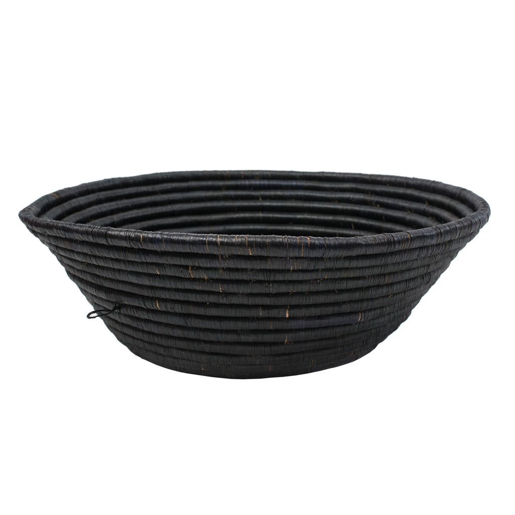 Black Raffia Bowl