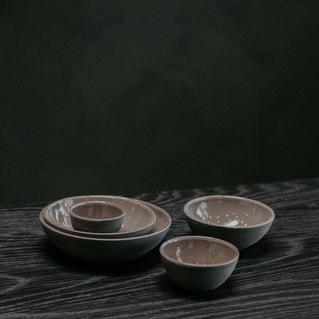 Oyster Bowls, Grey