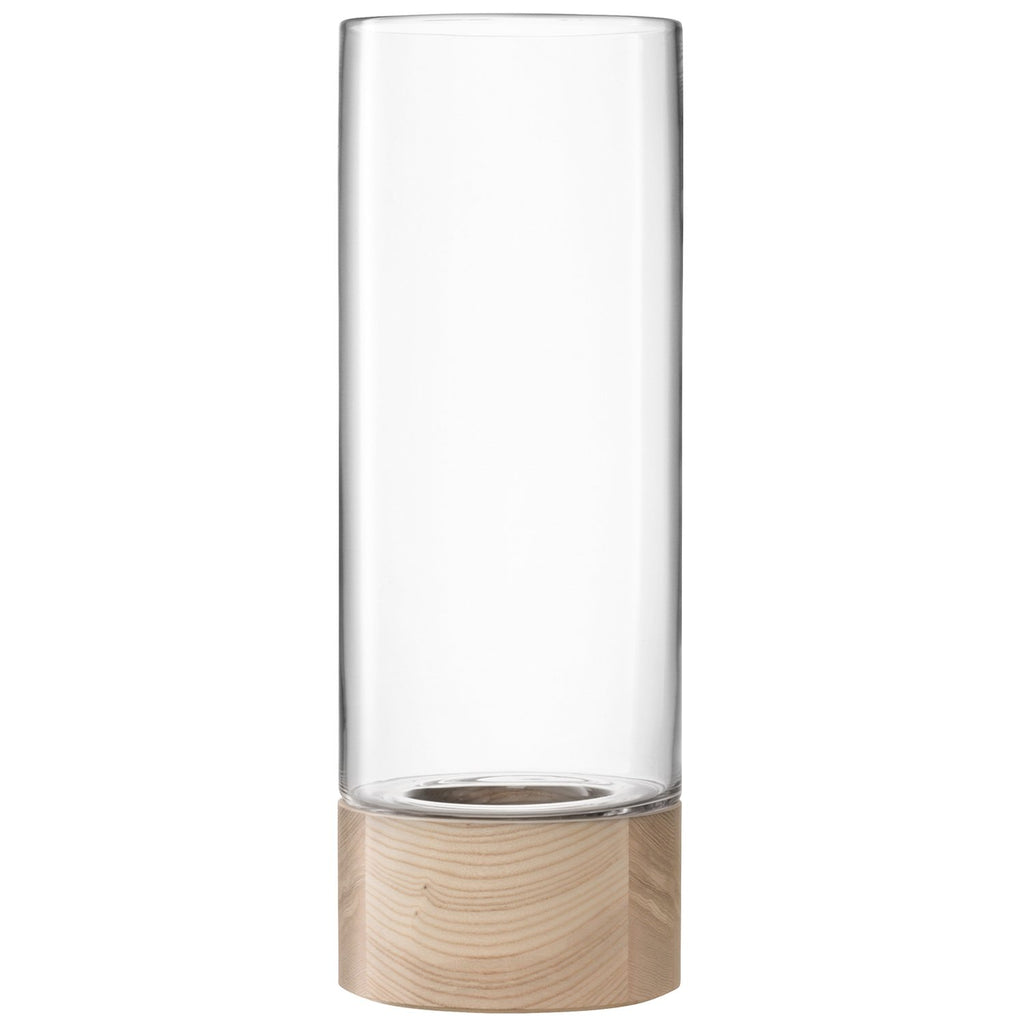 Glass Vase with Ash Base, Large