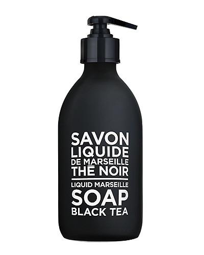 Black Tea Liquid Marseille Soap 10 oz - Glass Bottle