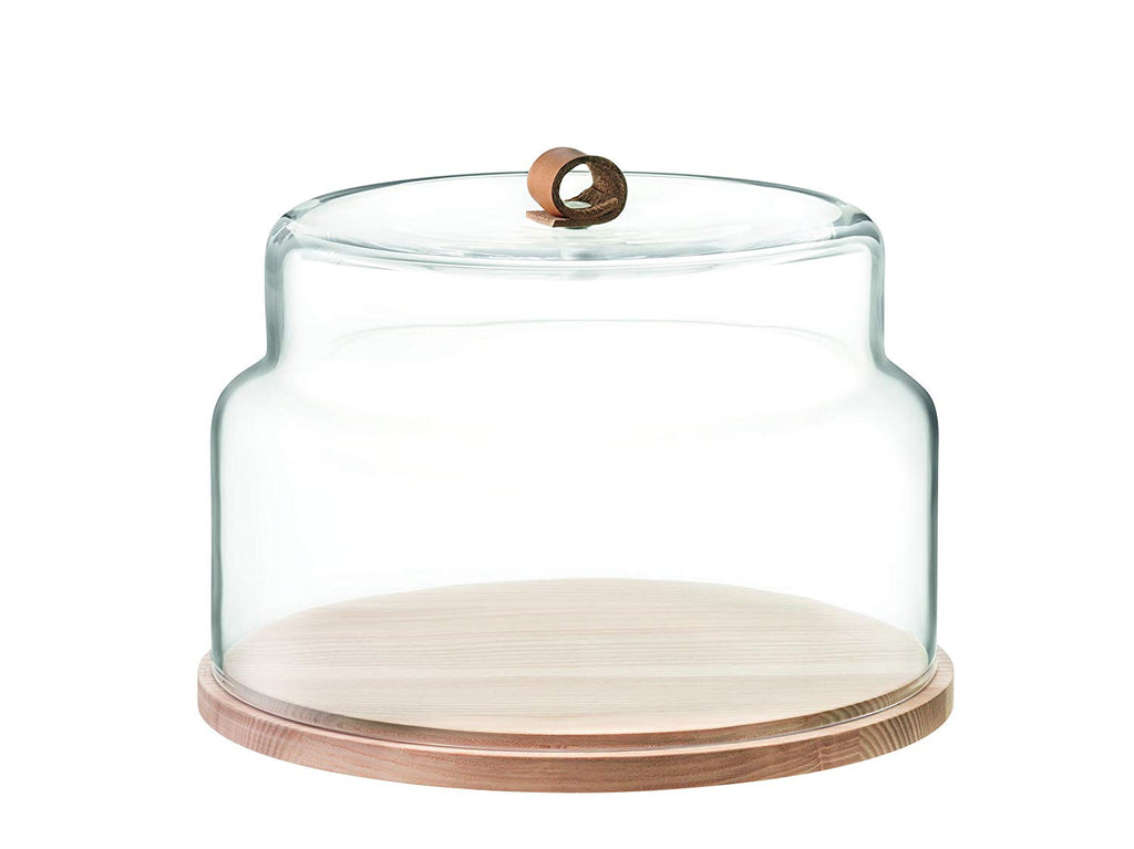 Round Serving Tray with Double Layer Dome Lid
