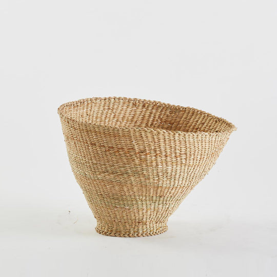Asymmetrical Woven Basket, Extra Large